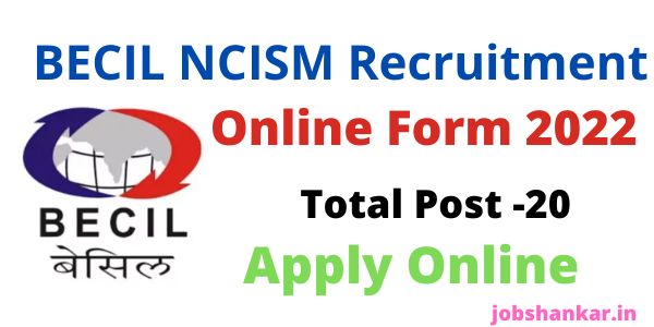 BECIL NCISM Recruitment