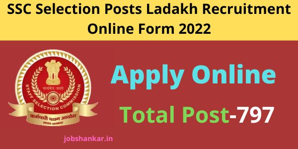 SSC Selection Posts Ladakh