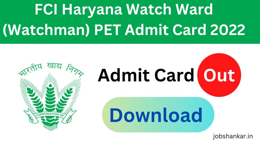 FCI Haryana Watch
