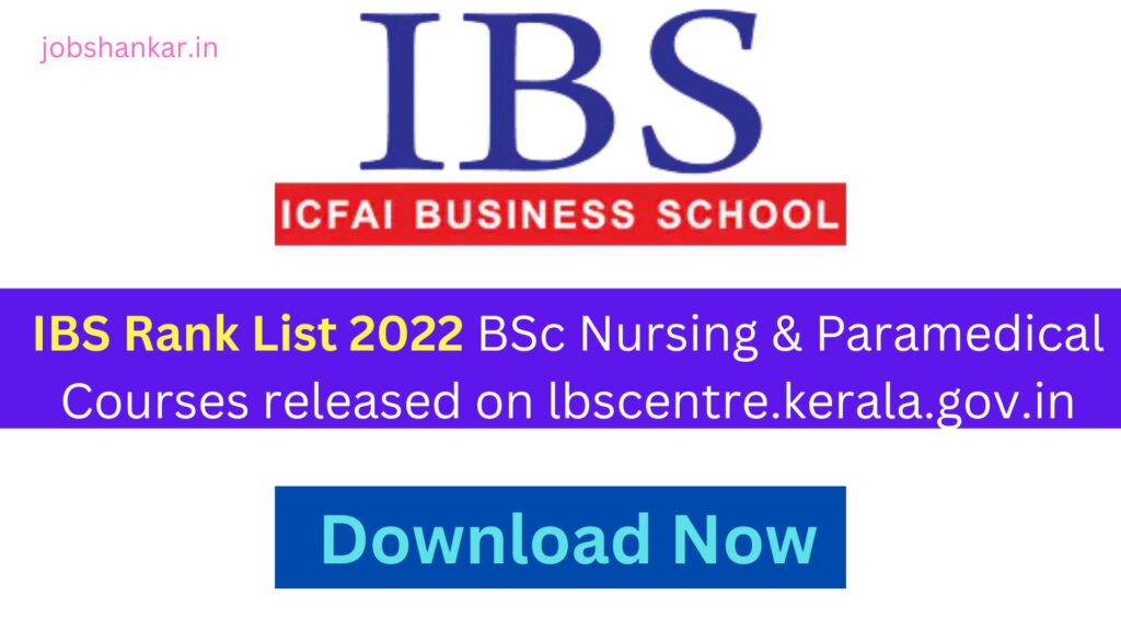 IBS Rank List 2022