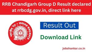 RRB Chandigarh Group D Result declared at rrbcdg.gov.in, direct link here