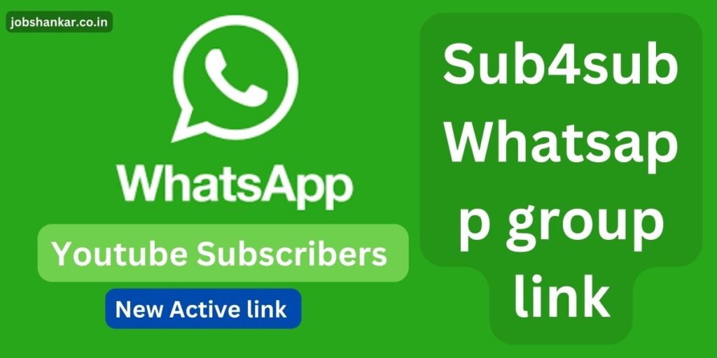 Sub4sub Whatsapp group link