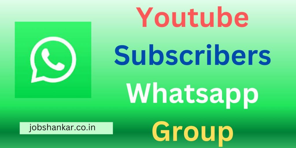 Youtube Subscribers Whatsapp Group